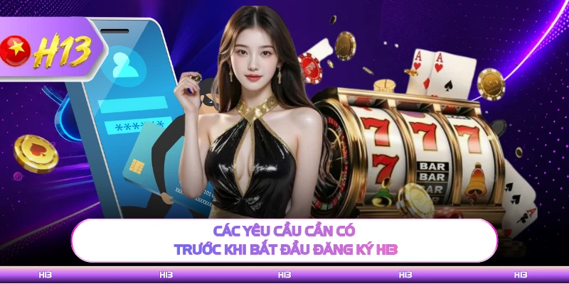 Các yêu cầu cần có trước khi bắt đầu đăng ký H13