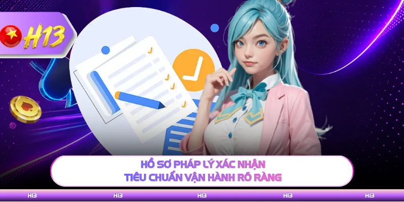 Hồ sơ pháp lý xác nhận tiêu chuẩn vận hành rõ ràng
